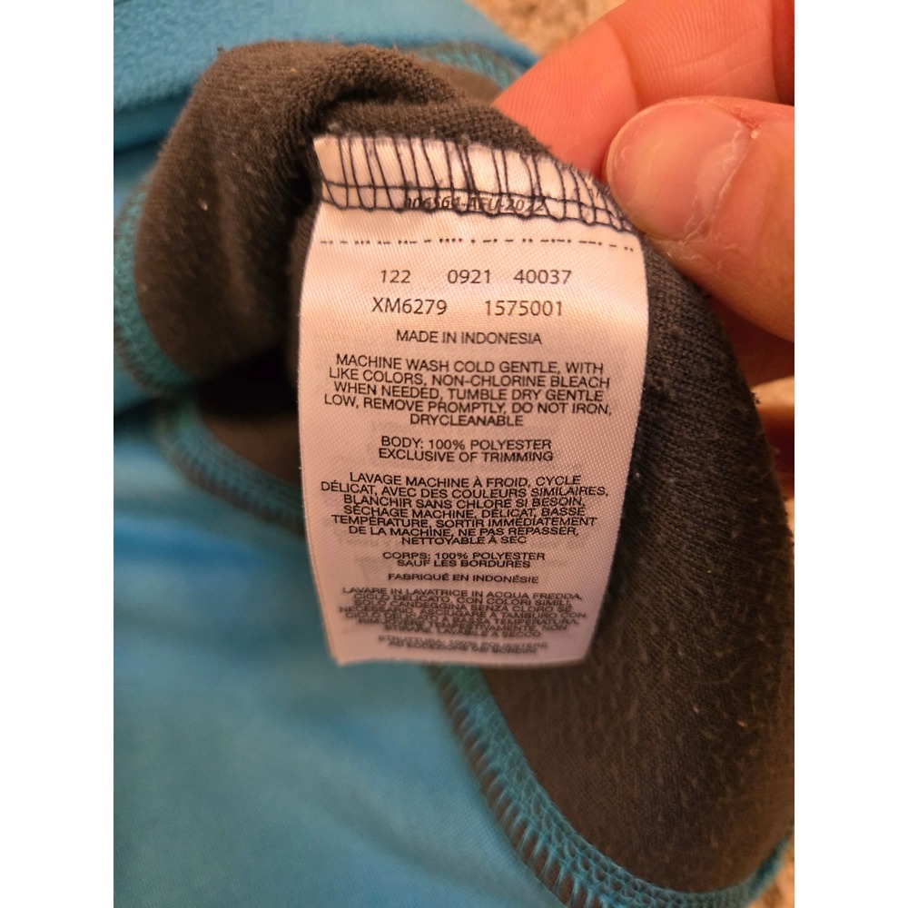 Columbia Women's Medium Blue Fleece 1/4‎ Zip Pullover Jacket - Picture 8 of 8